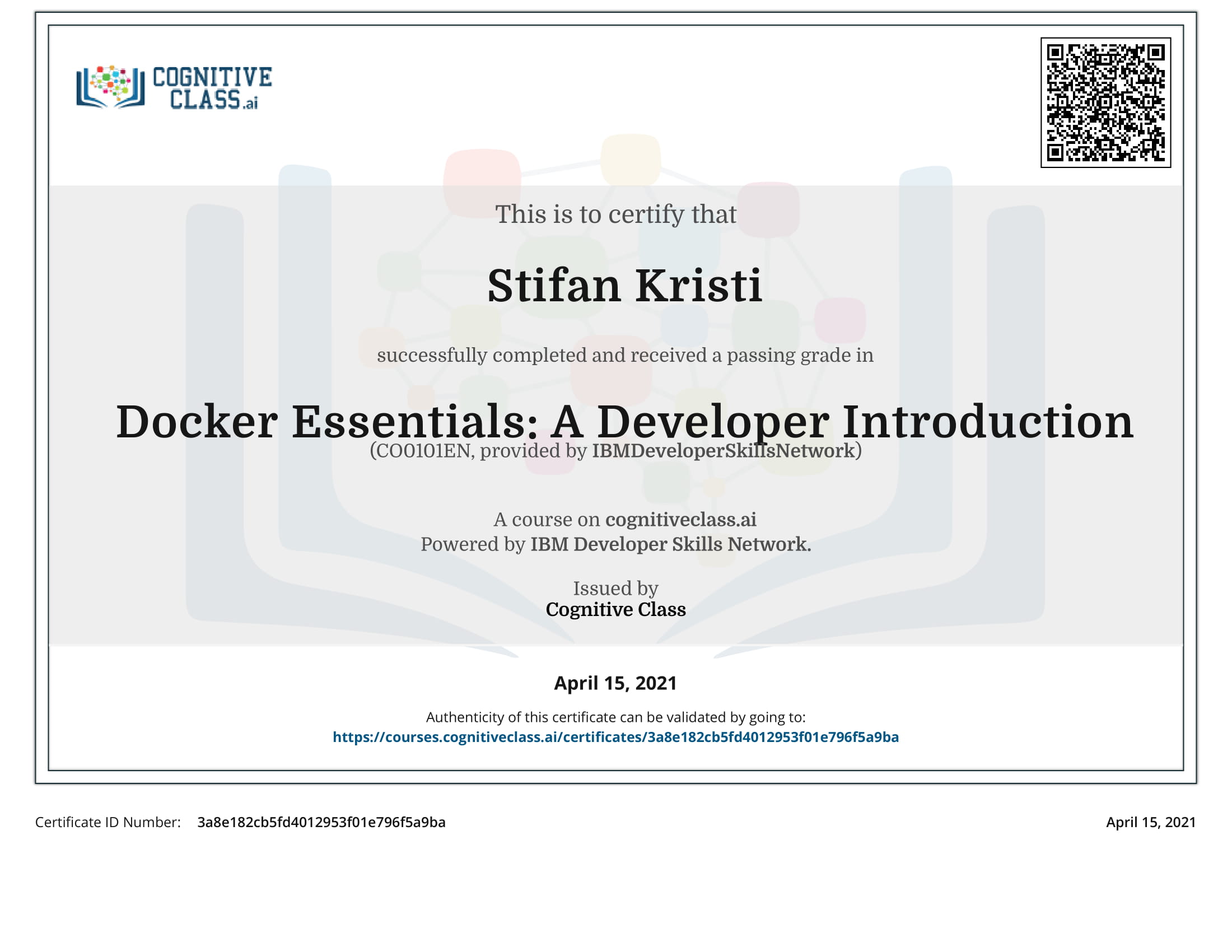 CognitiveClass - Docker Essentials: A Developer Introduction