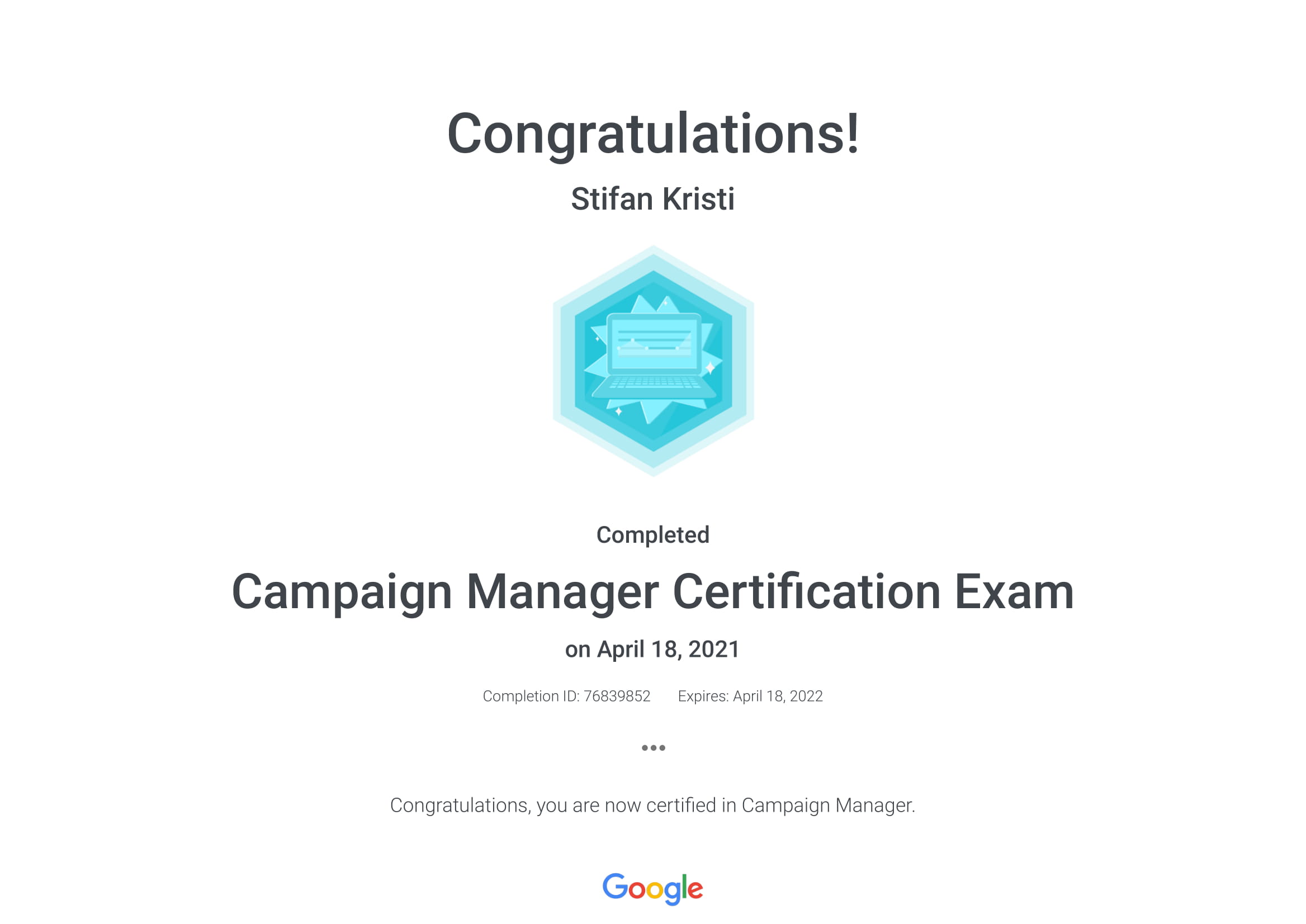 Google - Campaign Manager