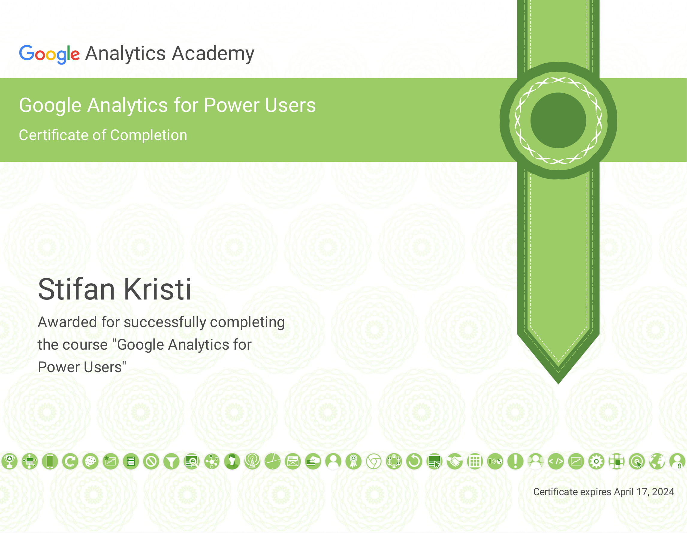 Google - Google Analytics for Power Users