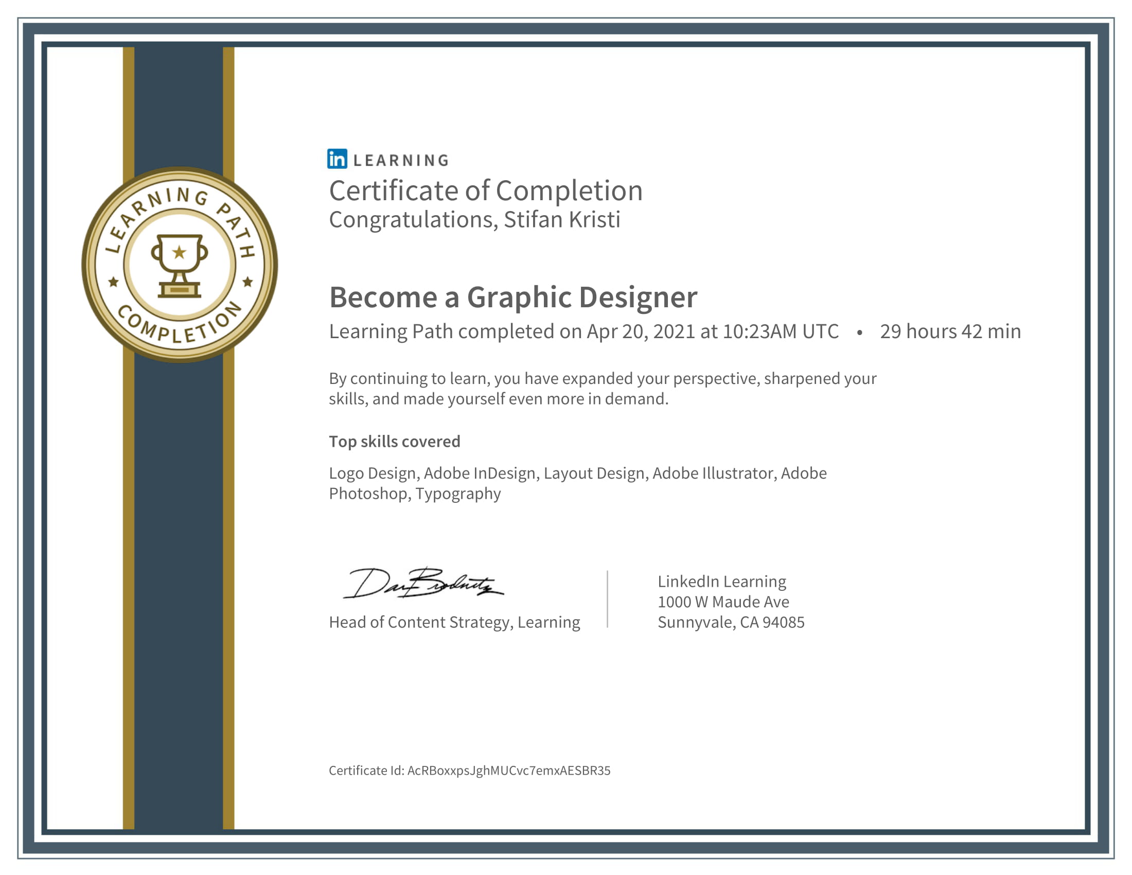 LinkedIn - Become a Graphic Designer