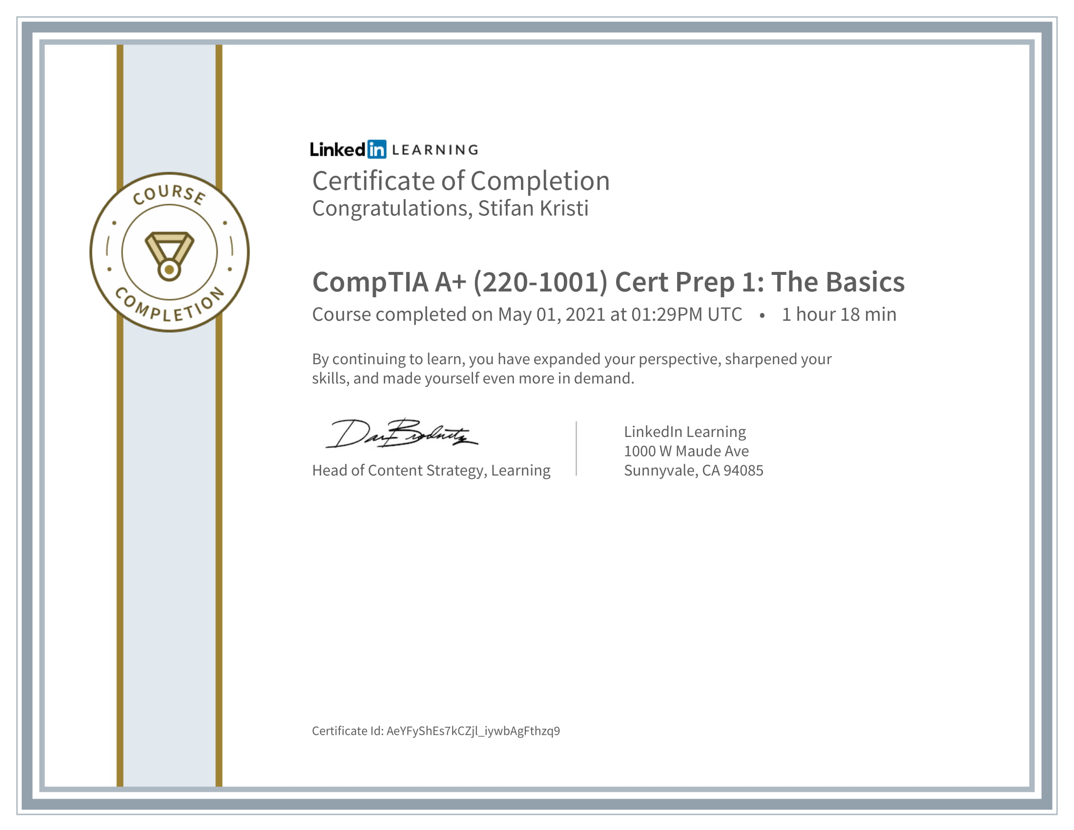 LinkedIn - CompTIA A 2201001 Cert Prep 1 The Basics