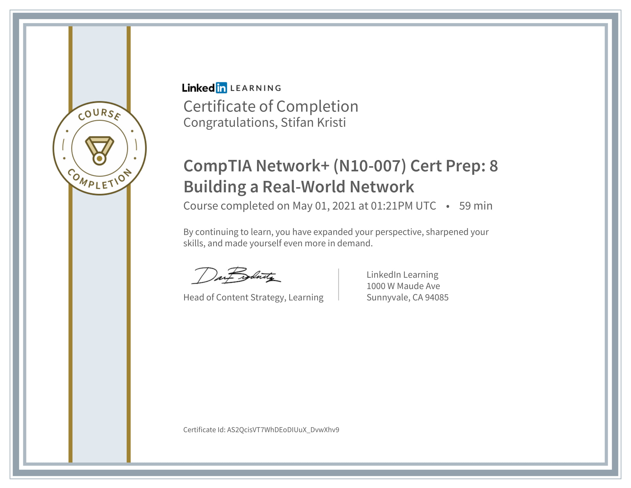 LinkedIn - CompTIA Network N10007 Cert Prep 8 Building a RealWorld Network