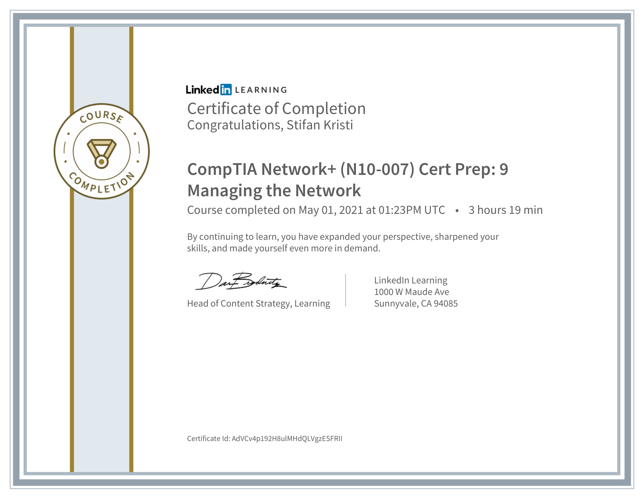 LinkedIn - CompTIA Network N10007 Cert Prep 9 Managing the Network