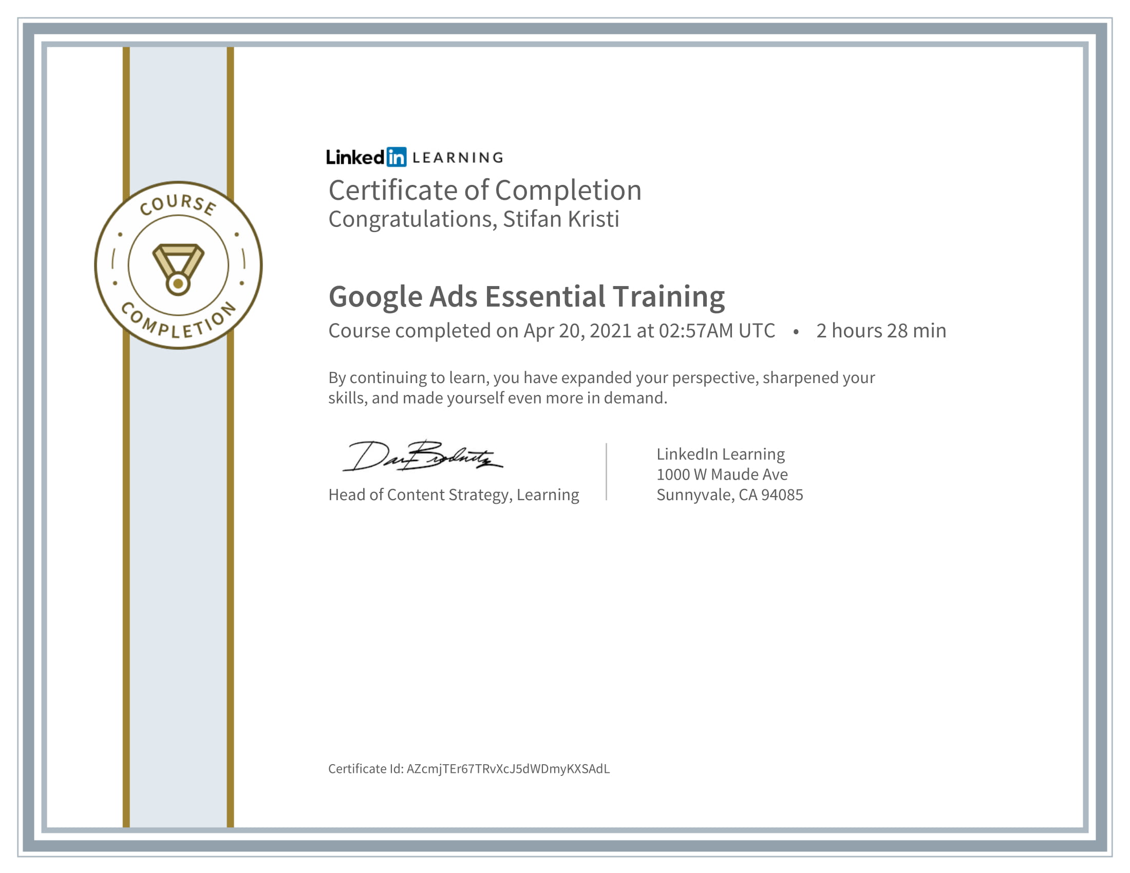 LinkedIn - Google Ads Essential Training