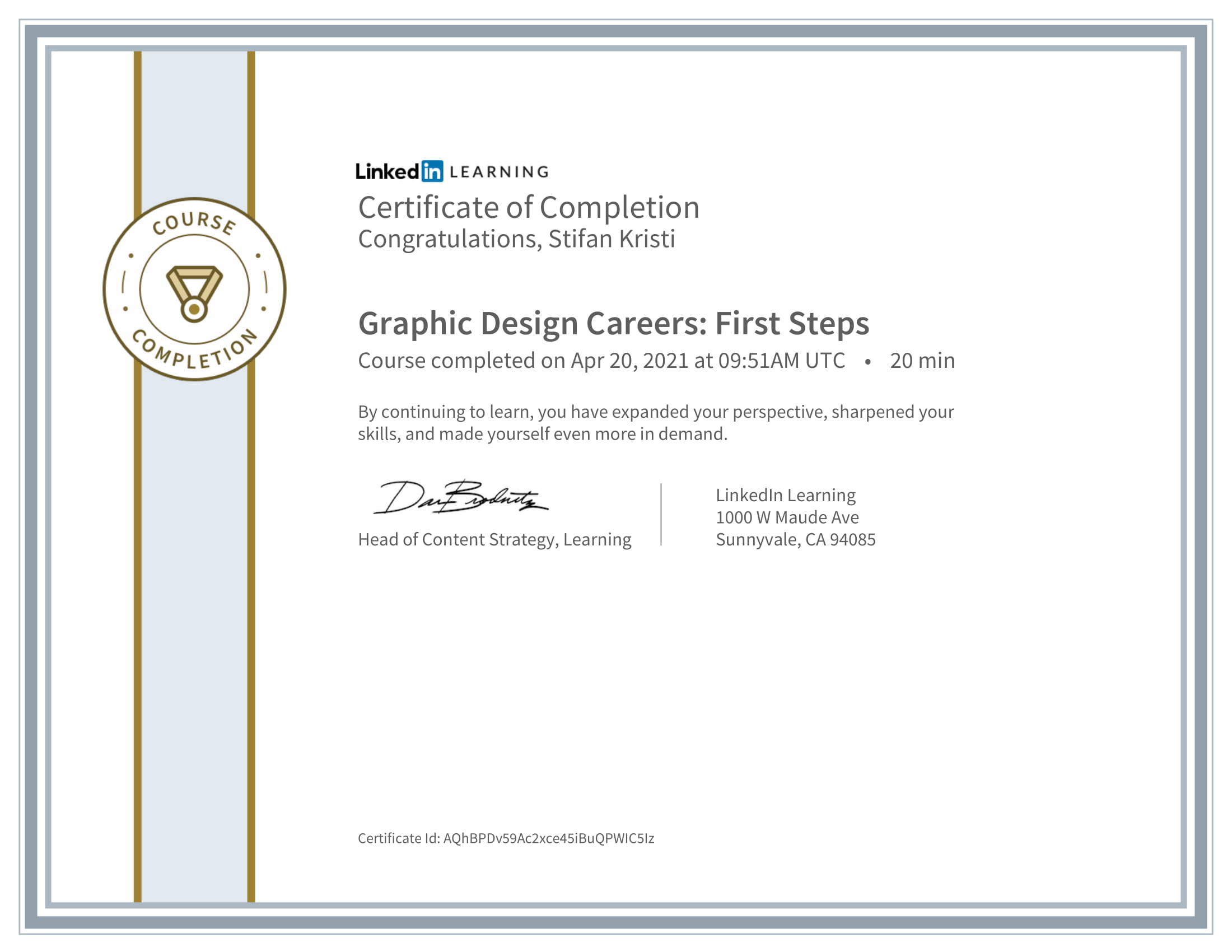 LinkedIn - Graphic Design Careers First Steps