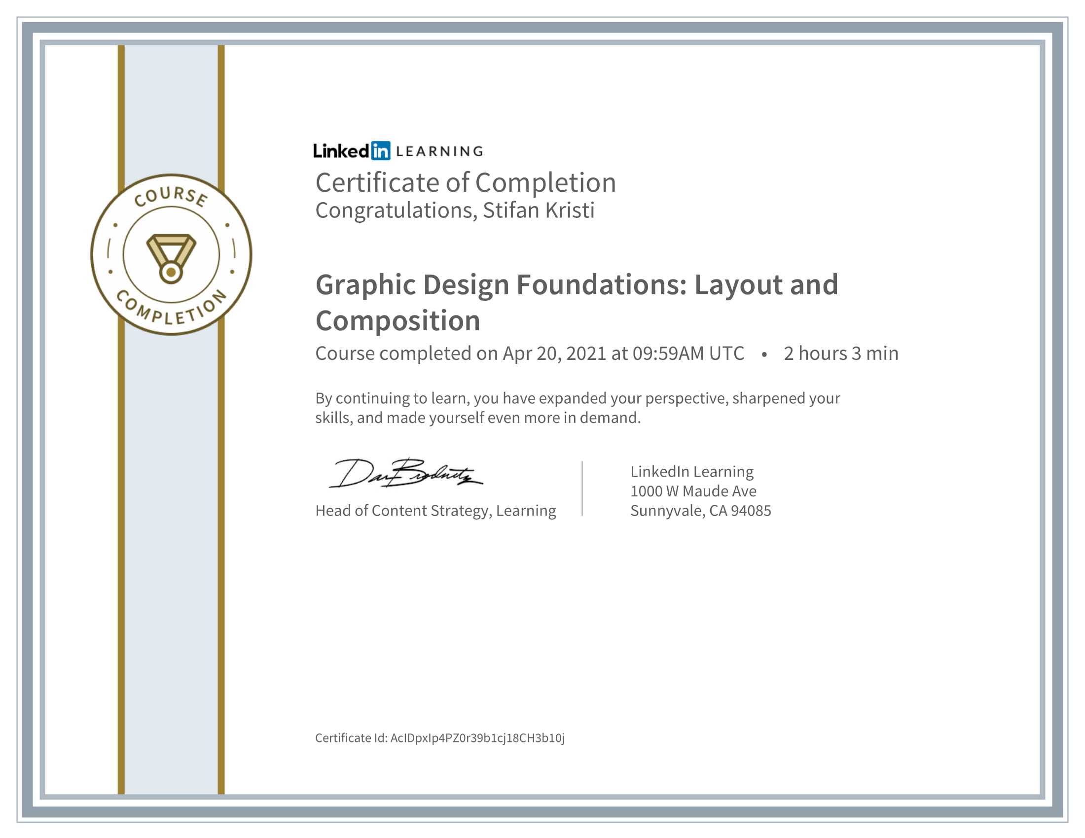 LinkedIn - Graphic Design Foundations Layout and Composition