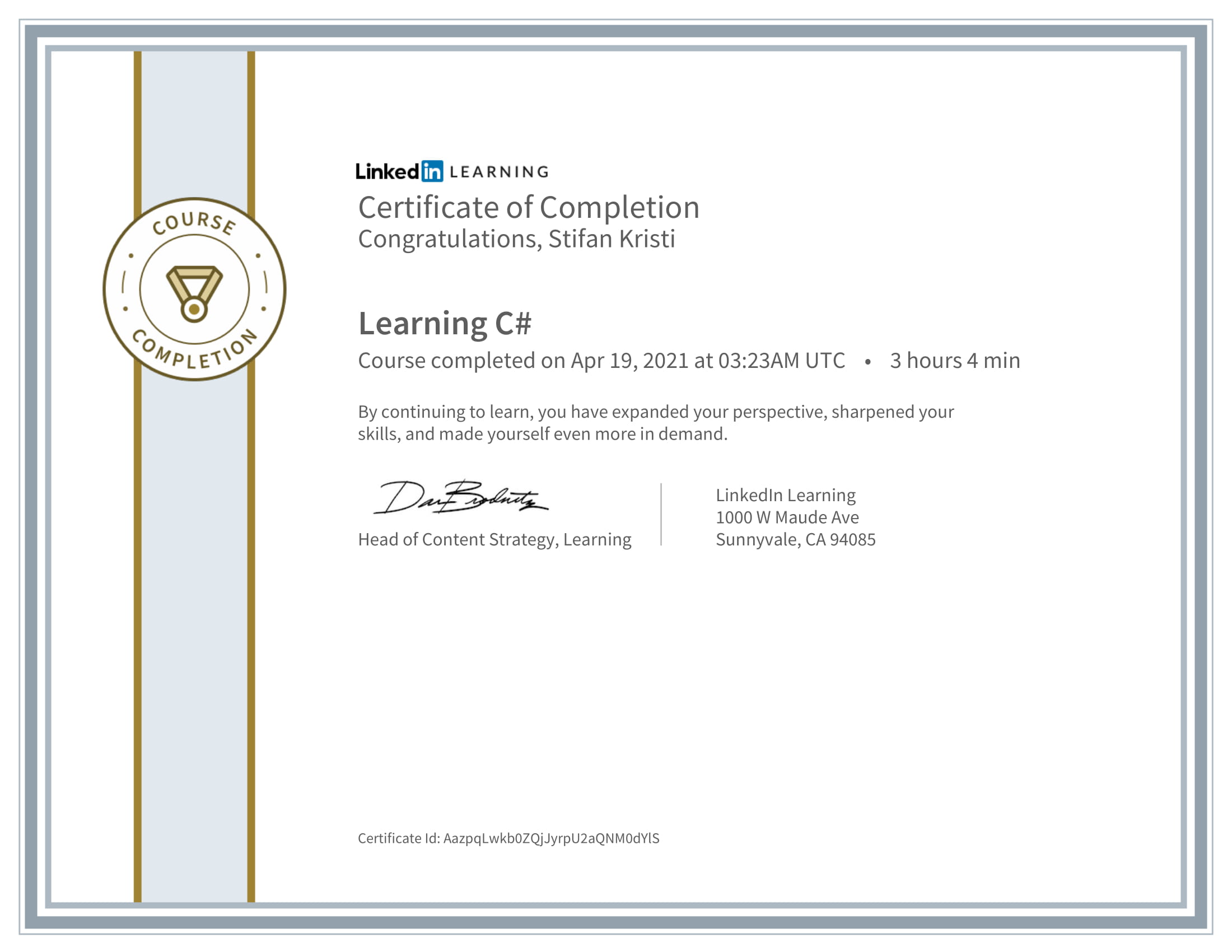 LinkedIn - Learning C