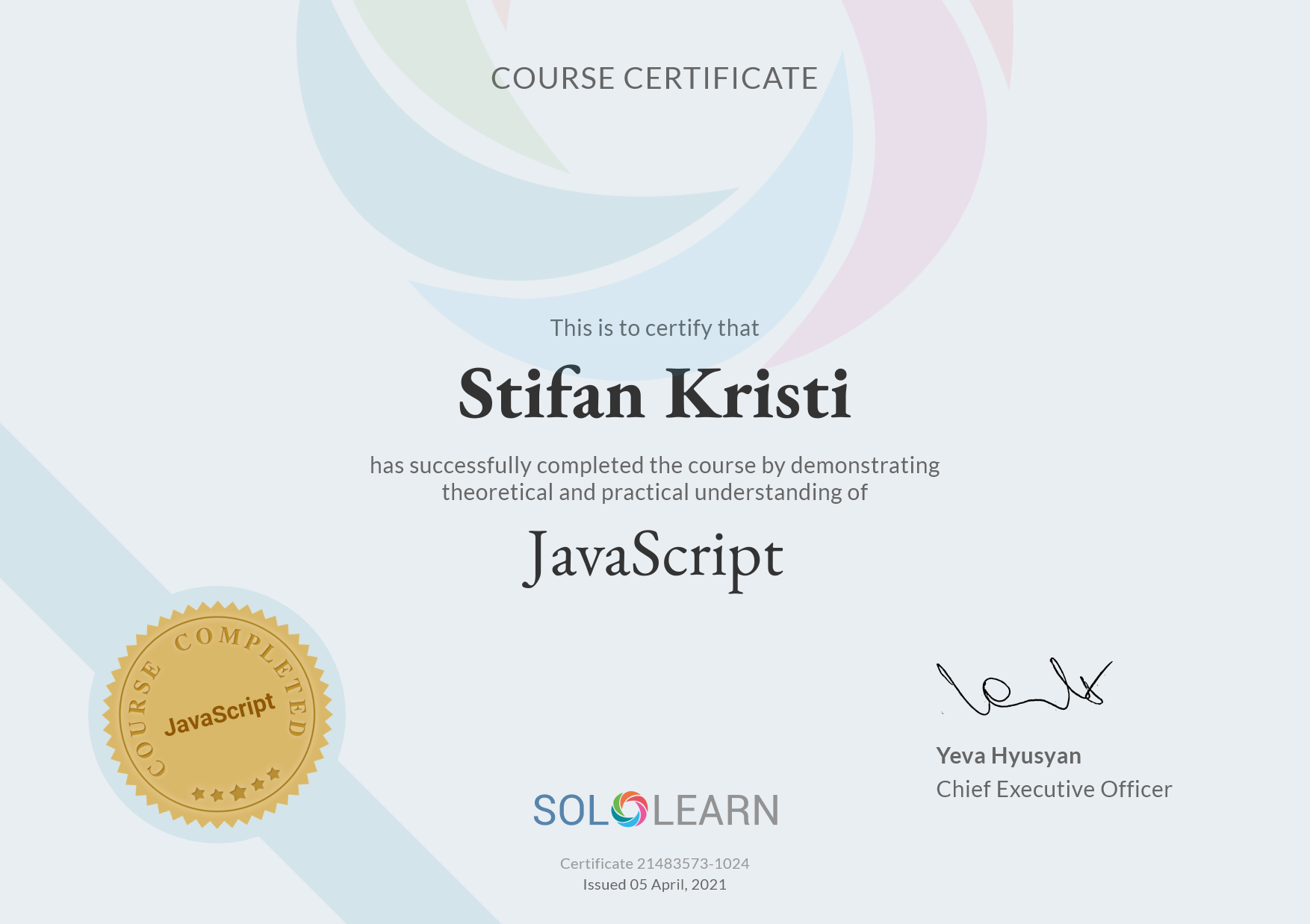 SoloLearn - JavaScript