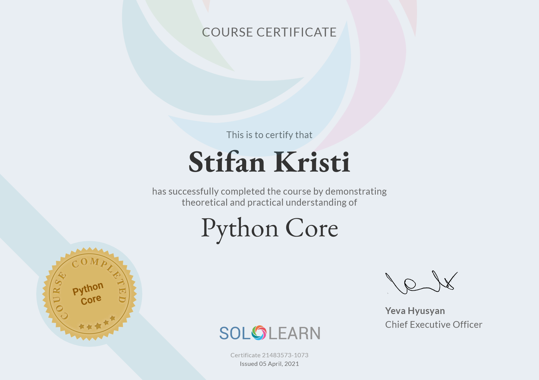 Sololearn - Python Core