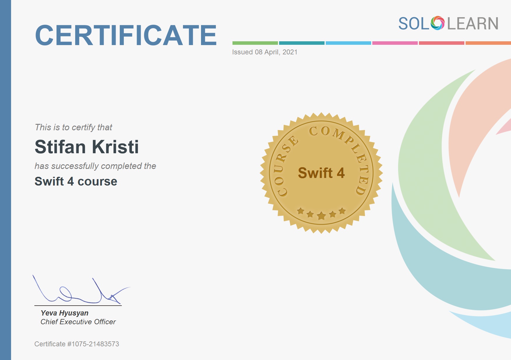 Sololearn - Swift